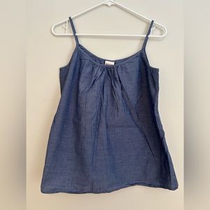 Flowy Blue Jean Wash Tank Top